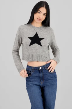 Shasa Star Detail Knit Sweater