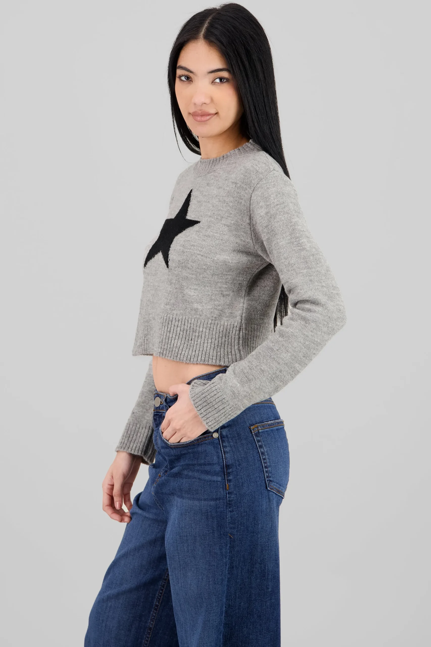 Shasa Star Detail Knit Sweater