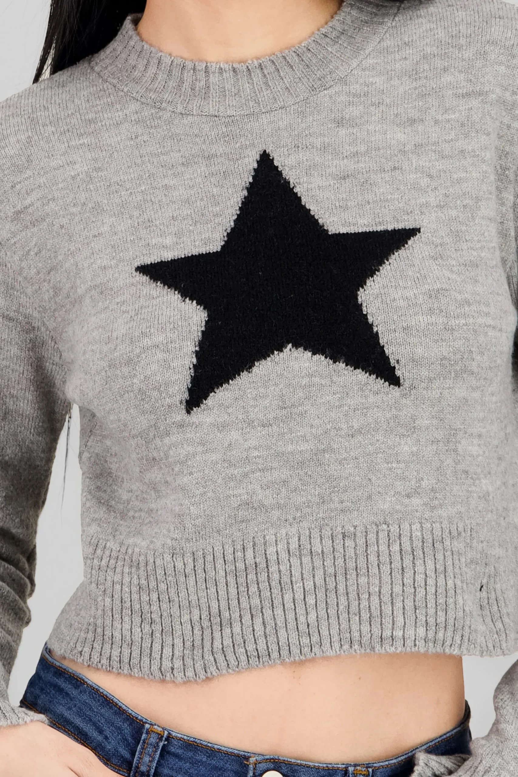 Shasa Star Detail Knit Sweater