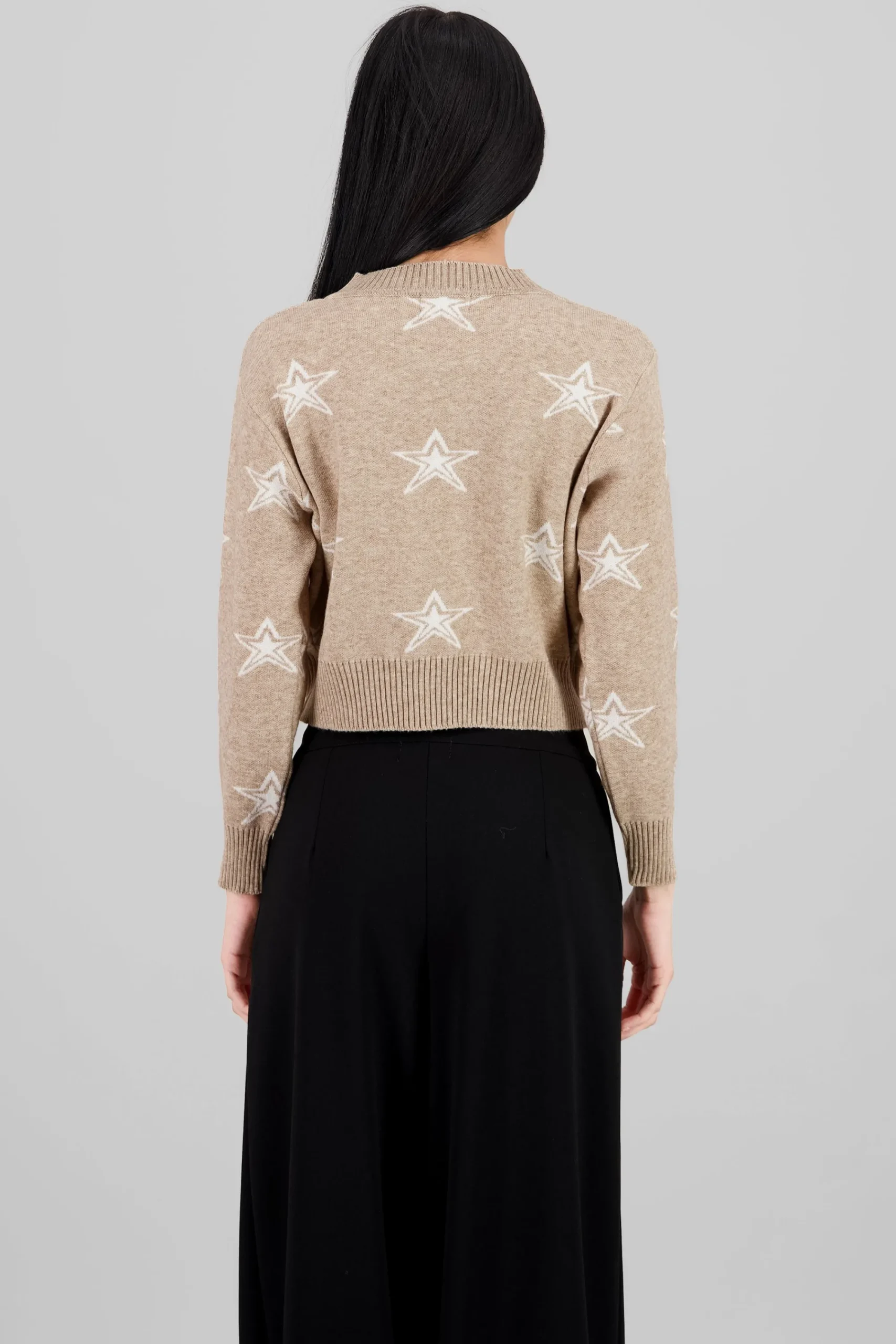Shasa Star Print Soft Knit Sweater