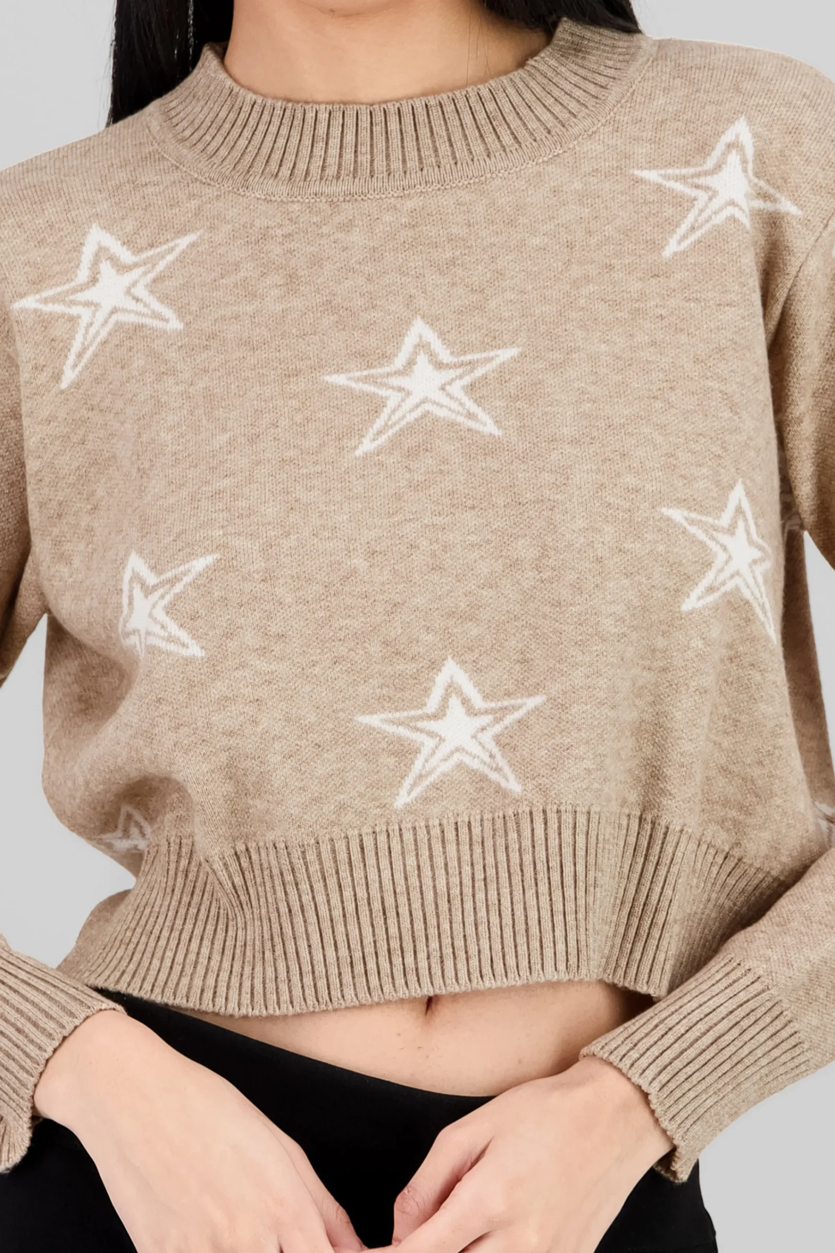Shasa Star Print Soft Knit Sweater