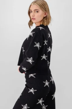 Shasa Star Print Soft Knit Sweater