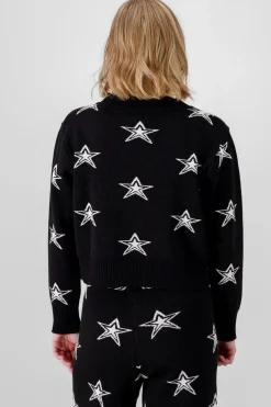 Shasa Star Print Soft Knit Sweater