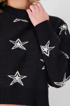 Shasa Star Print Soft Knit Sweater