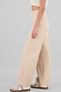 Shasa Stitch Detail Wide-Leg Pants