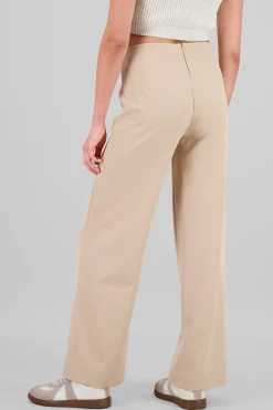 Shasa Stitch Detail Wide-Leg Pants