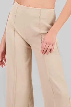 Shasa Stitch Detail Wide-Leg Pants