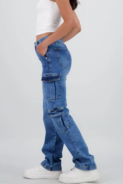 Shasa Straight Cargo Jeans with 4 pockets