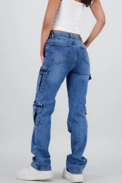 Shasa Straight Cargo Jeans with 4 pockets