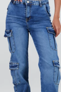 Shasa Straight Cargo Jeans with 4 pockets