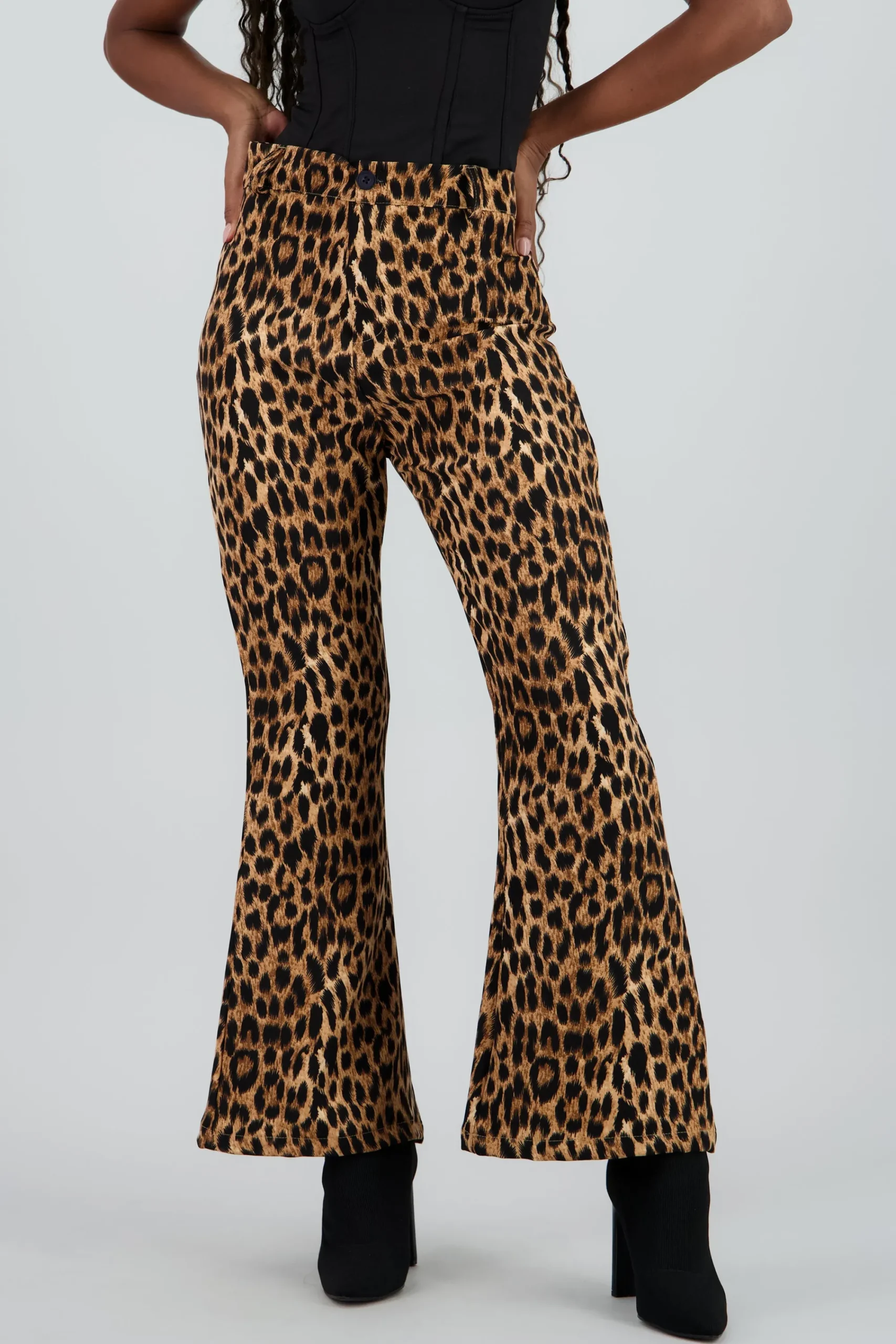 Shasa Straight Leg Animal Print Pants