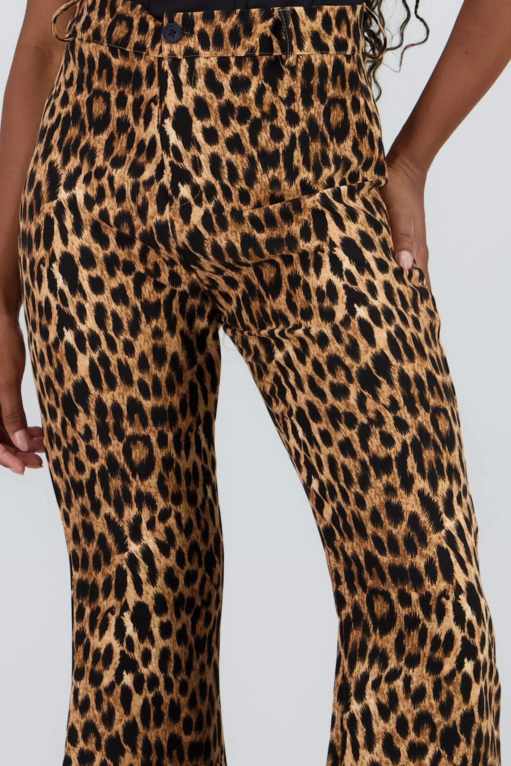 Shasa Straight Leg Animal Print Pants