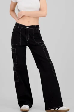 Shasa Straight Leg Cargo Jeans