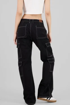 Shasa Straight Leg Cargo Jeans