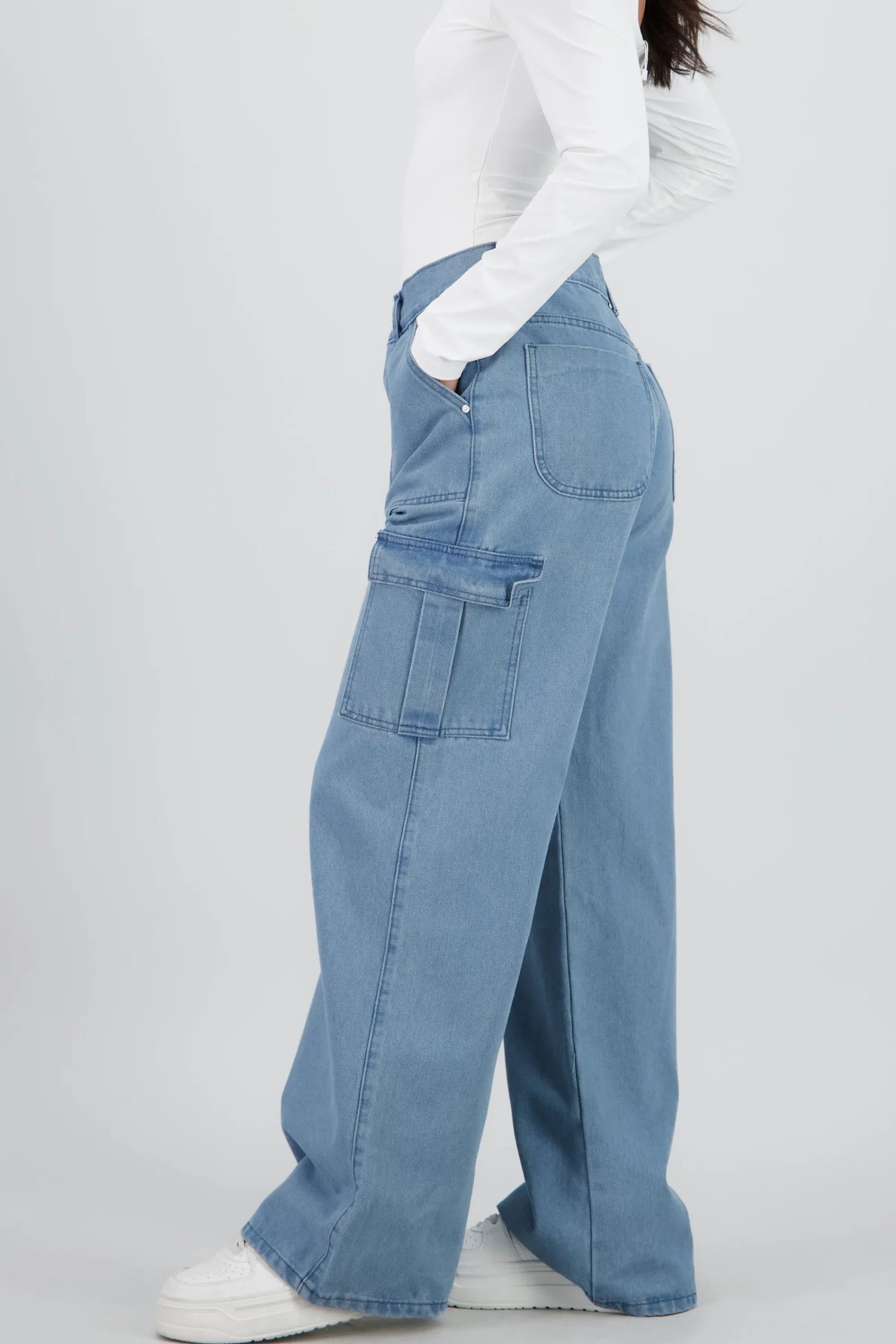 Shasa Straight Leg Cargo Jeans