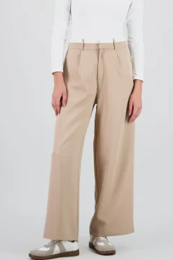 Shasa Straight Leg Pants with Contrast Detail