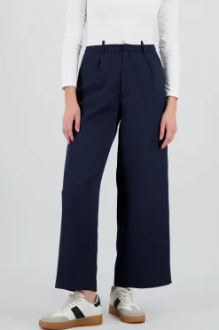 Shasa Straight Leg Pants with Contrast Detail