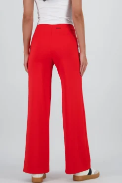 Shasa Straight Leg Pants with Seam Detail