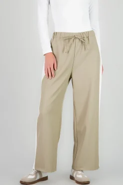 Shasa Straight Leg Pants with Side Stripe