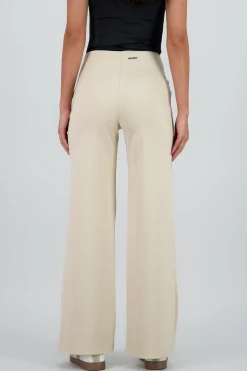 Shasa Straight Leg Pants with Seam Detail