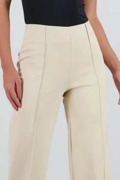 Shasa Straight Leg Pants with Seam Detail