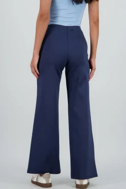 Shasa Straight Leg Pants with Seam Detail