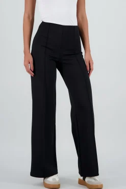 Shasa Straight Leg Pants with Seam Detail
