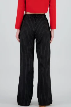 Shasa Straight Leg Pinstripe Pants