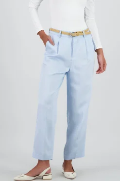 Shasa Straight Leg Solid Pants