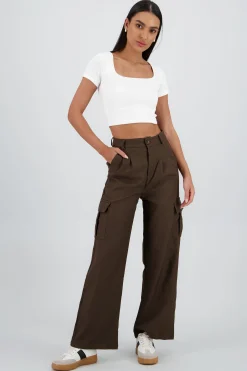 Shasa Straight Leg Solid Pants