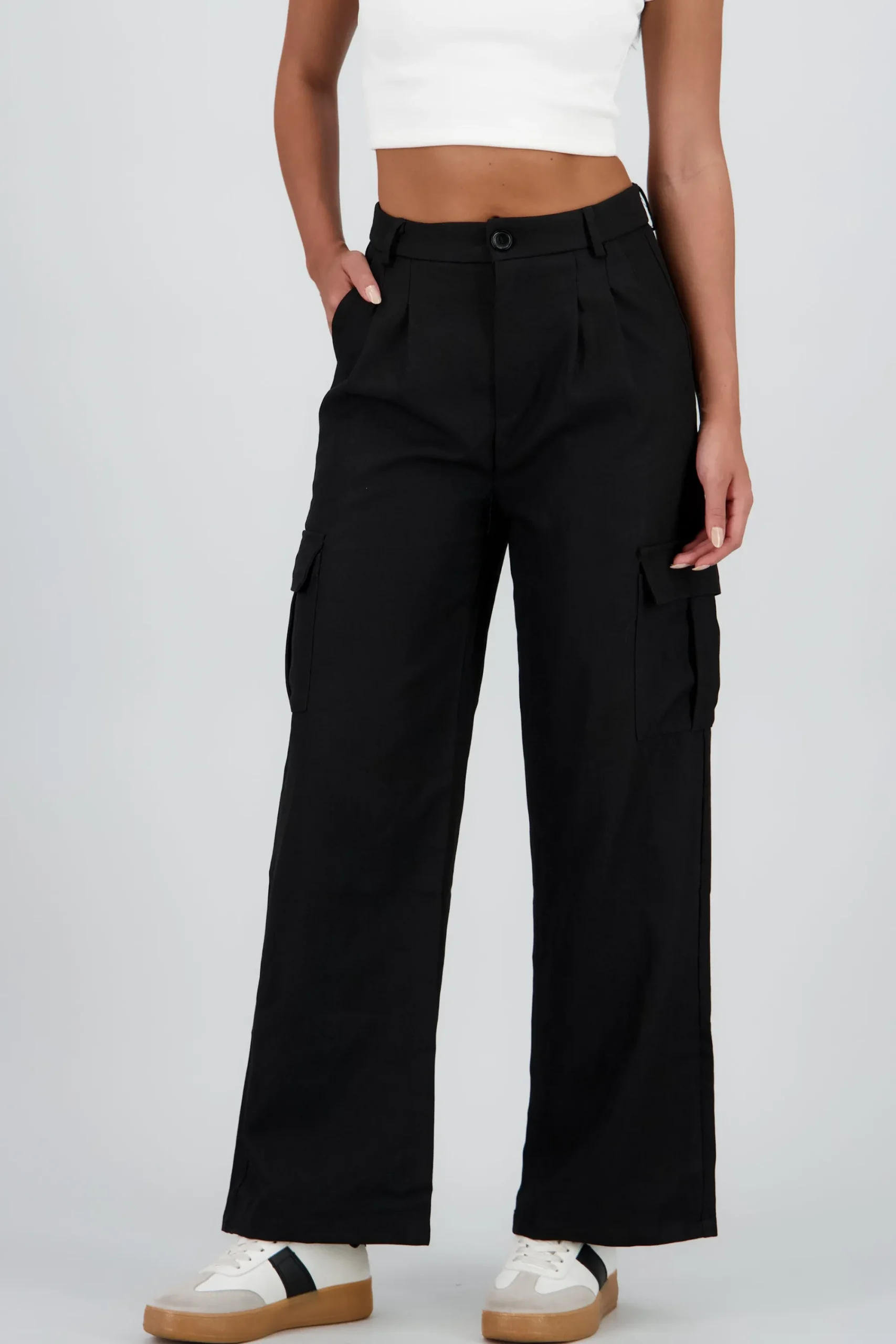 Shasa Straight Leg Solid Pants