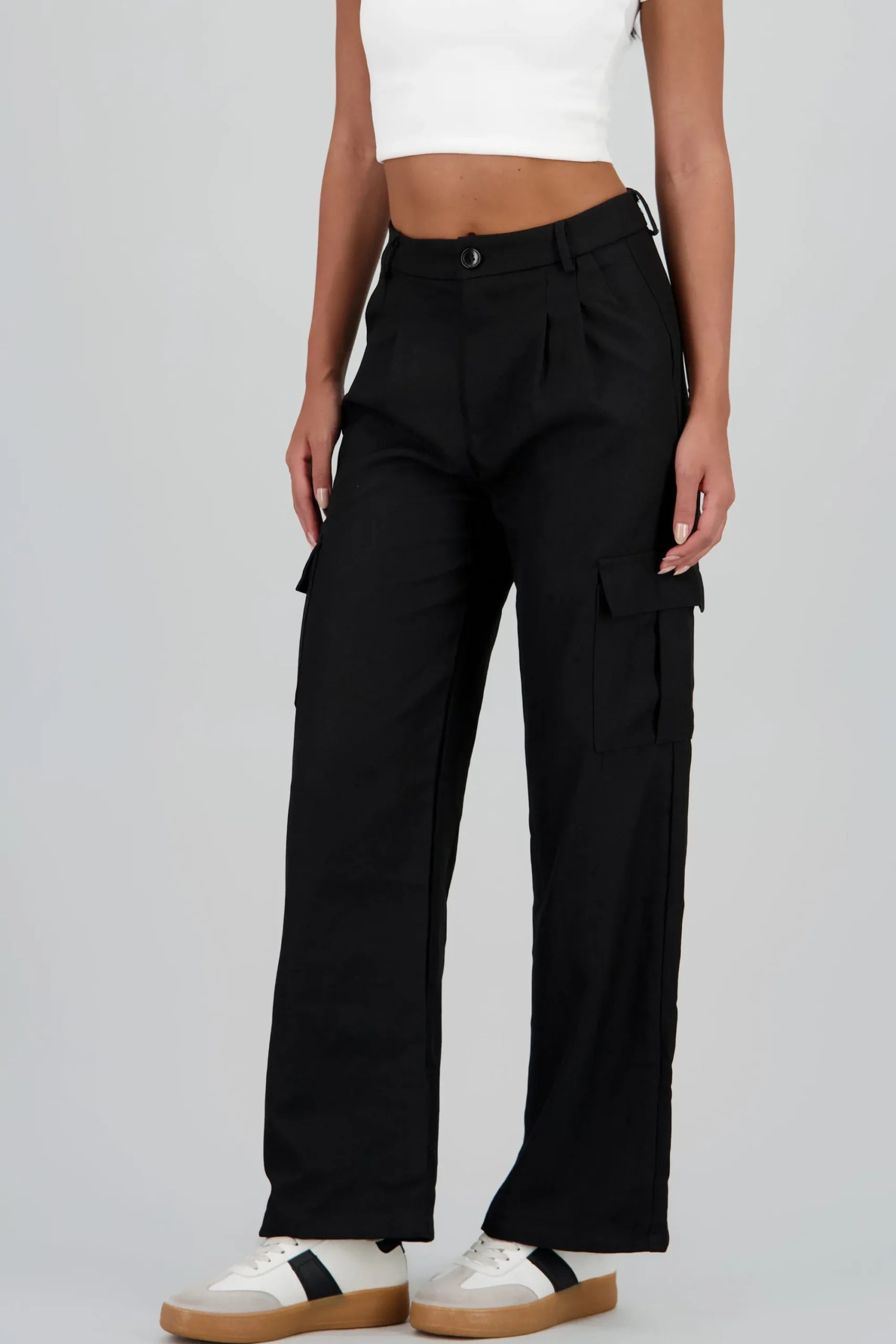 Shasa Straight Leg Solid Pants