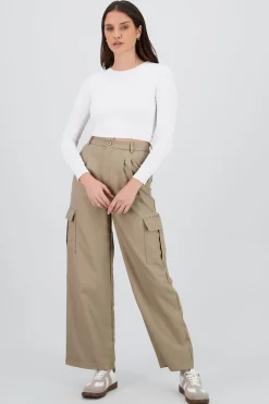 Shasa Straight Leg Solid Pants