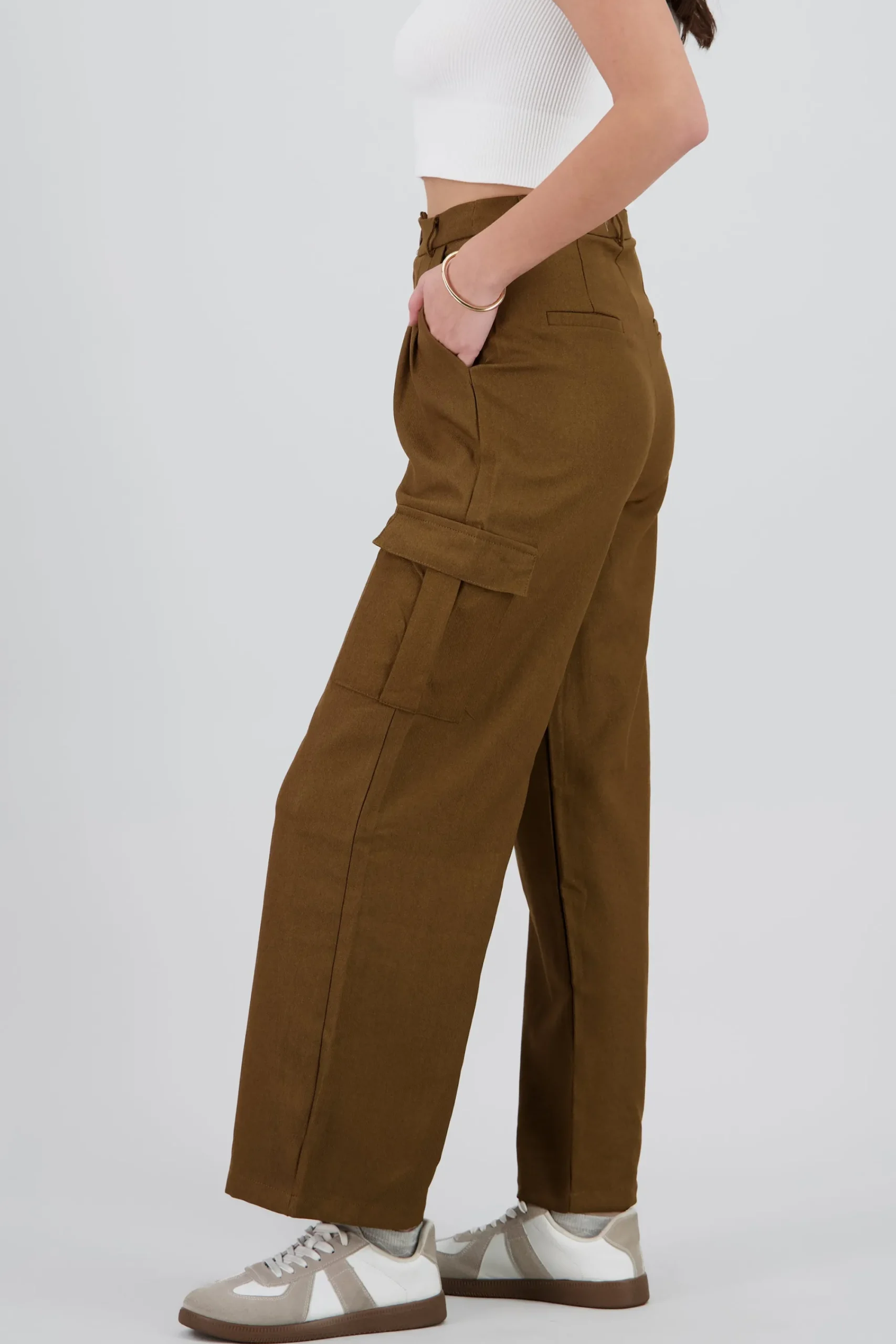 Shasa Straight Leg Solid Pants