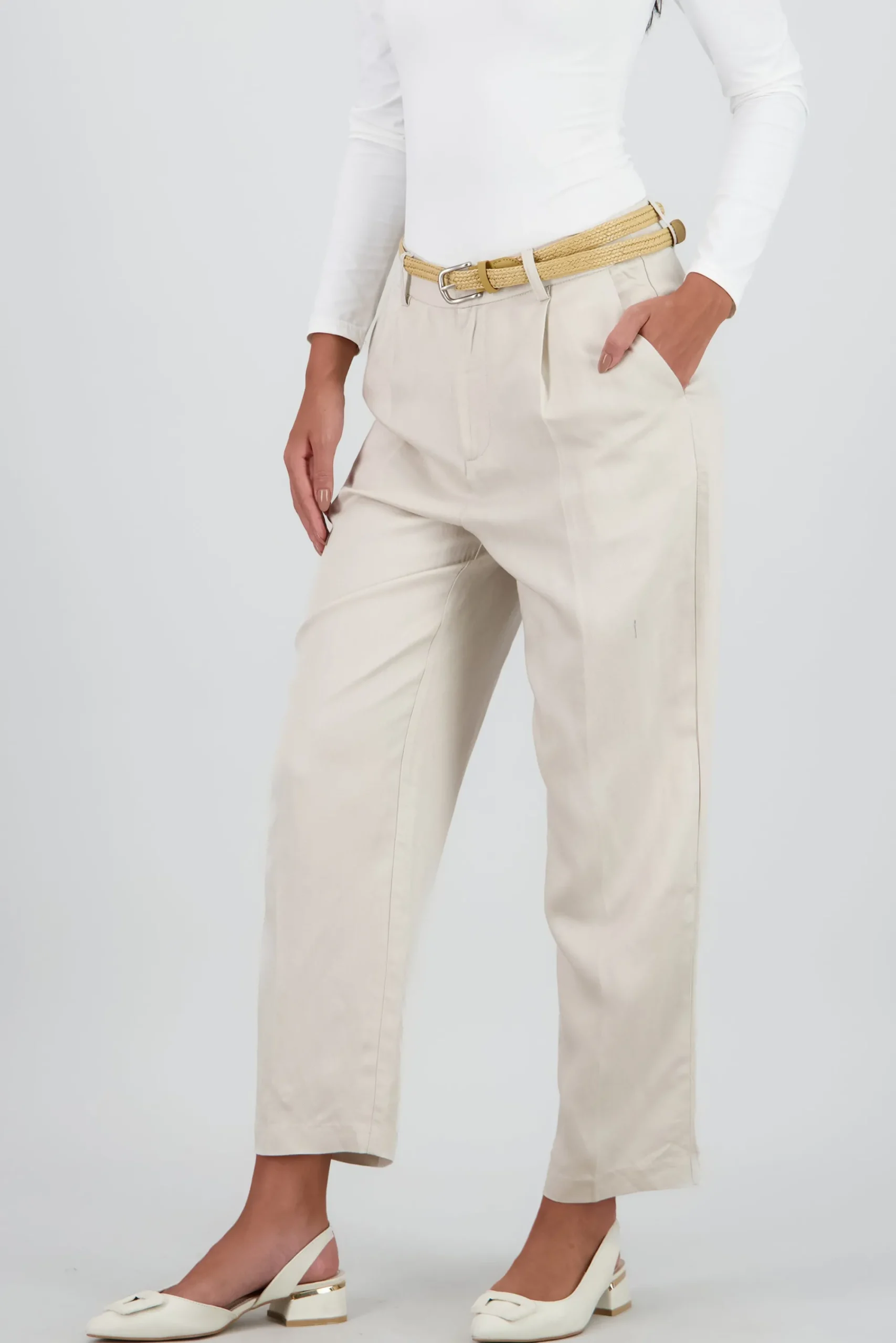 Shasa Straight Leg Solid Pants