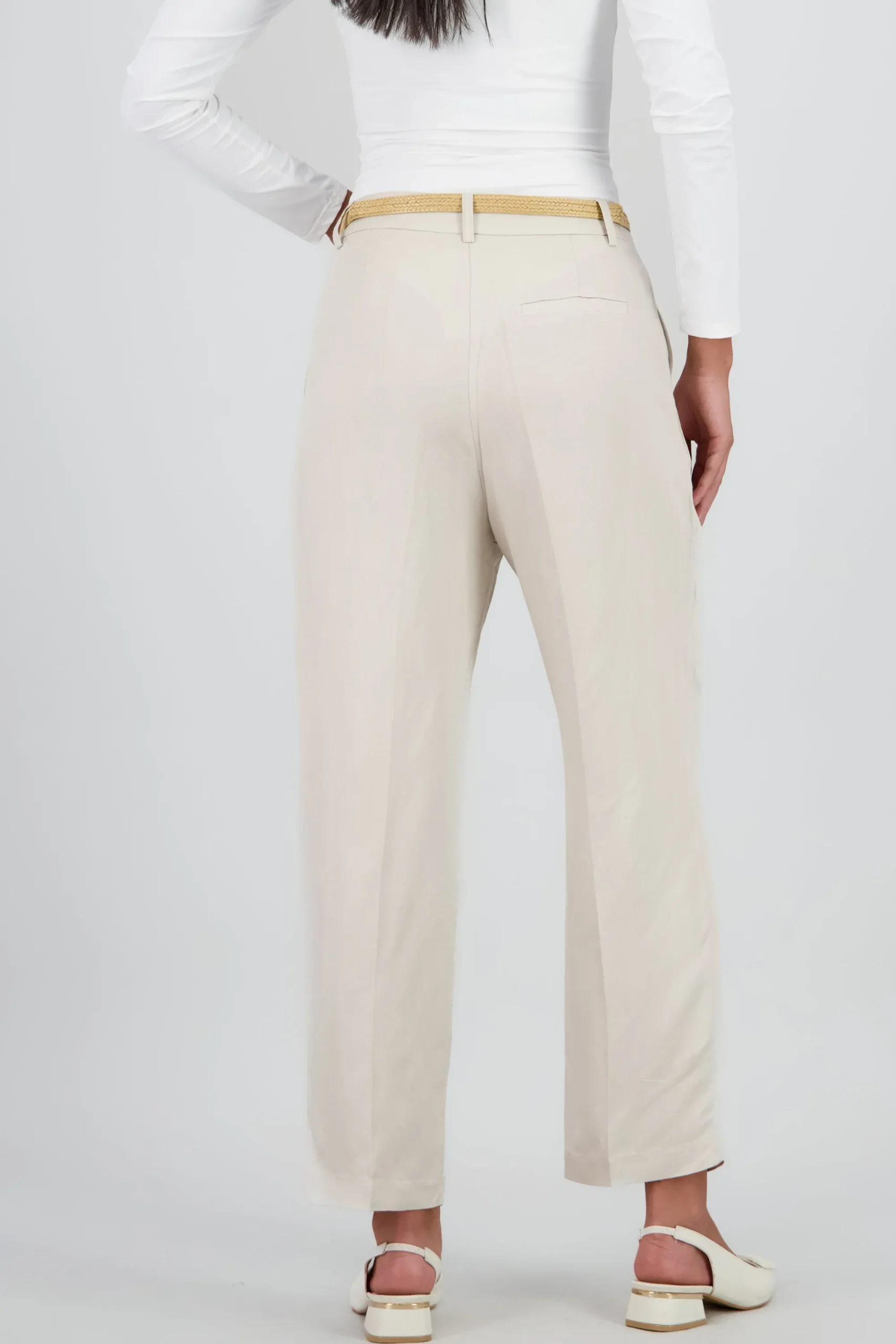Shasa Straight Leg Solid Pants