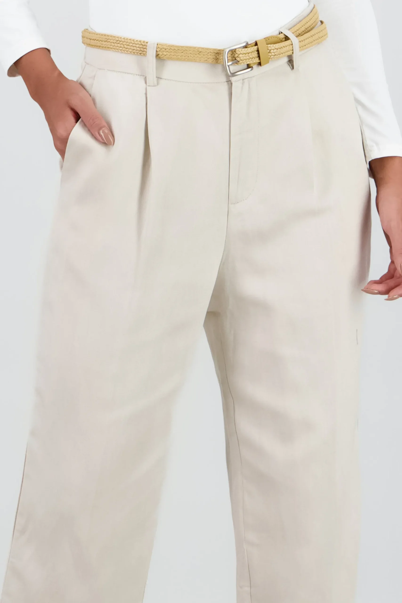 Shasa Straight Leg Solid Pants