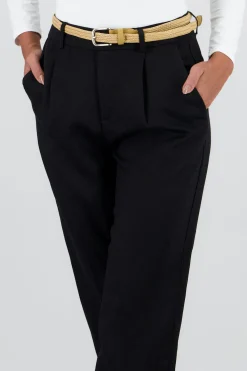 Shasa Straight Leg Solid Pants