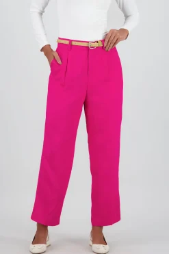 Shasa Straight Leg Solid Pants