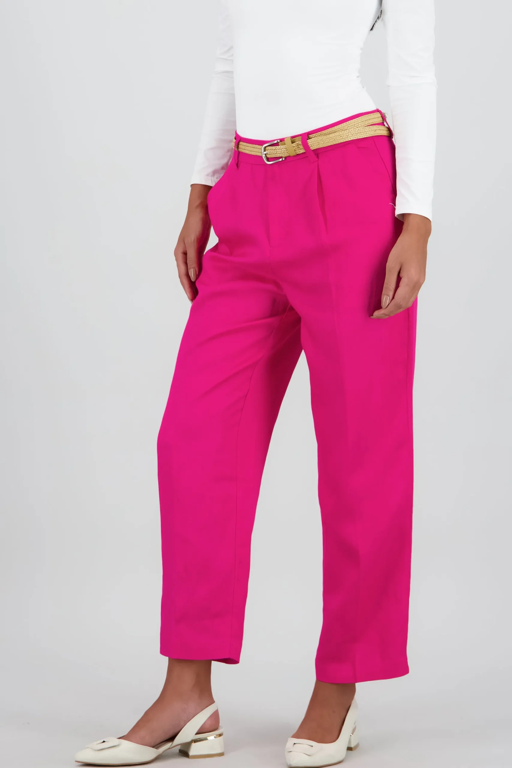 Shasa Straight Leg Solid Pants