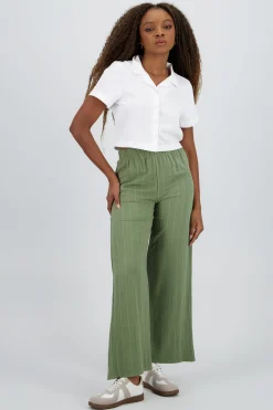 Shasa Straight Leg Striped Pants