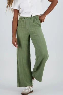Shasa Straight Leg Striped Pants