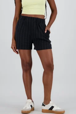 Shasa Straight Leg Striped Shorts