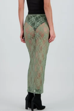 Shasa Straight Maxi Lace Skirt