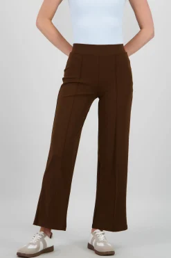 Shasa Straight Pants with Seams