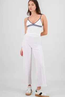 Shasa Straight Pants with Seams