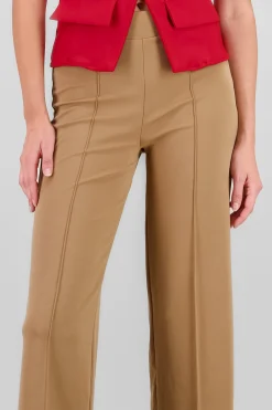 Shasa Straight Pants with Seams