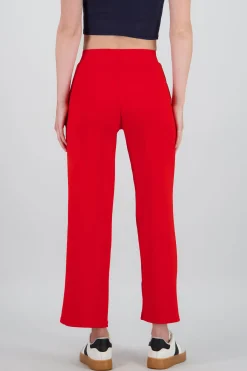 Shasa Straight Pants with Seams