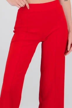 Shasa Straight Pants with Seams