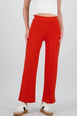 Shasa Straight Pants with Seams